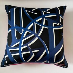 Louis Vuitton Black and Blue Love Pillow